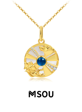 msou925银熊和鼠女精致项链