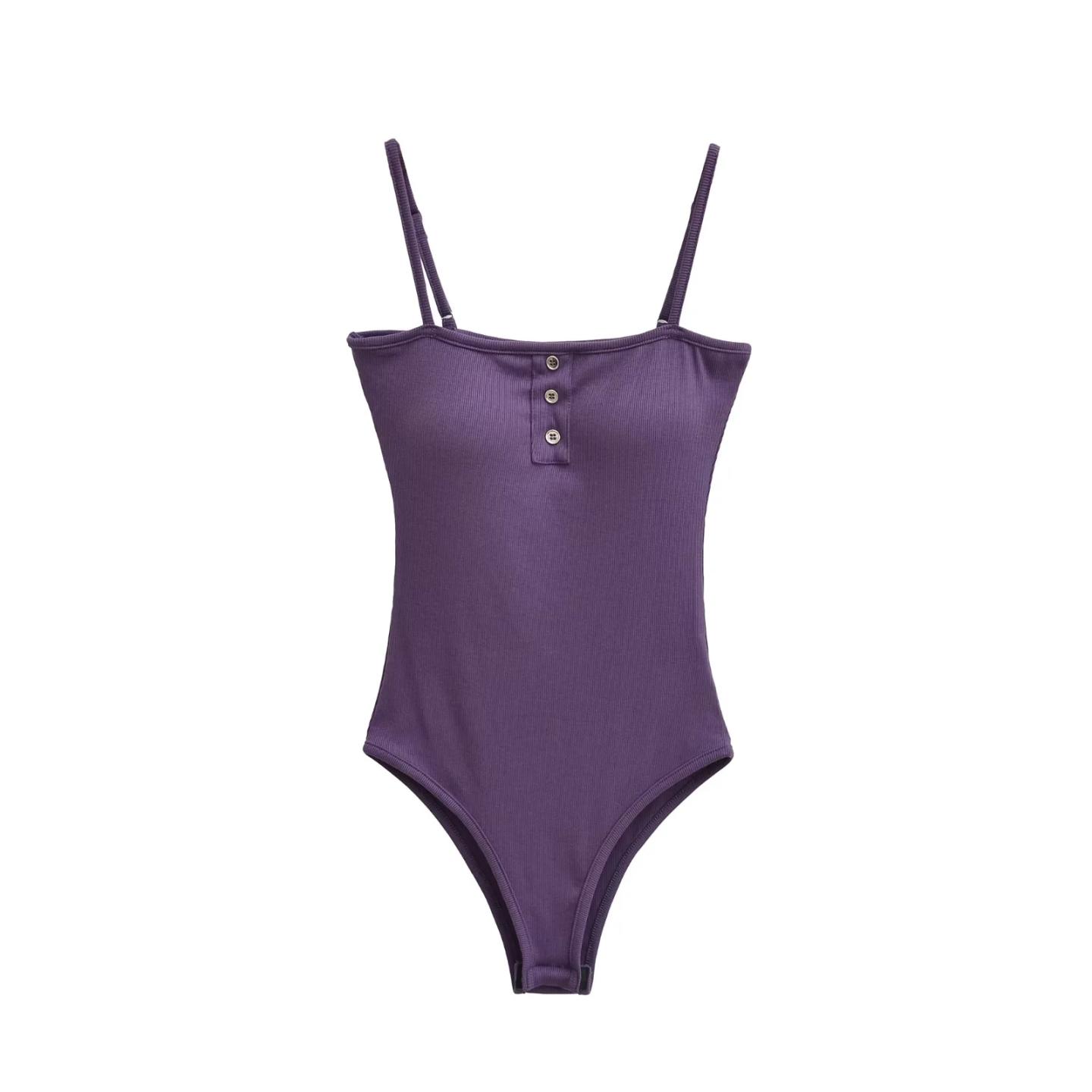 欧美风时尚细肩带连裆女吊带背心