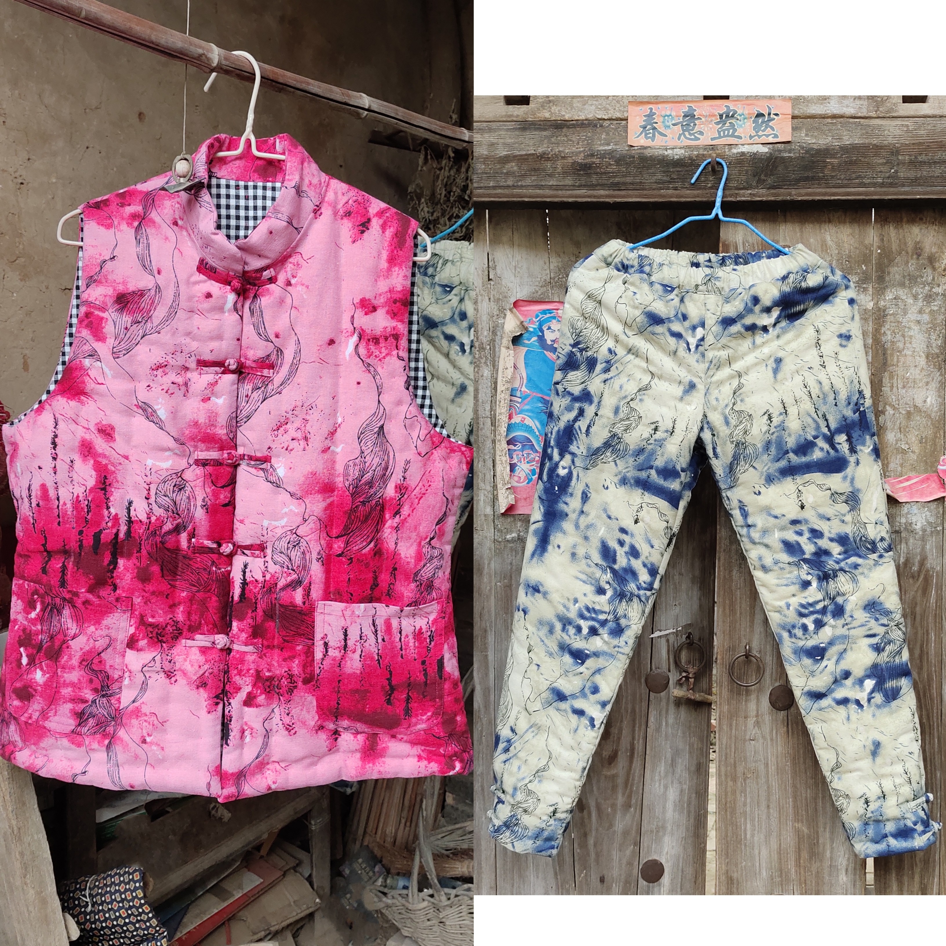 冬季纯手工老棉衣套装女加厚保暖棉服男国潮高端轻便舒适棉袄儿童