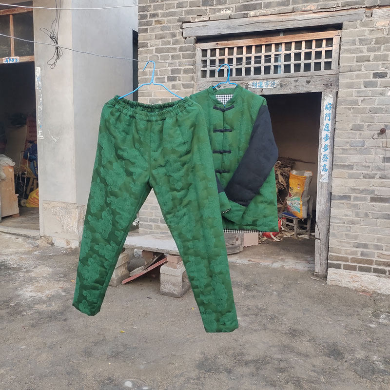 冬季纯手工老棉衣套装女加厚保暖棉服男国潮中式轻便舒适棉袄过年