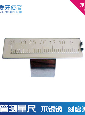 牙科根管测量手指直戒测量尺台不锈钢根测仪口腔齿科材料1个包邮