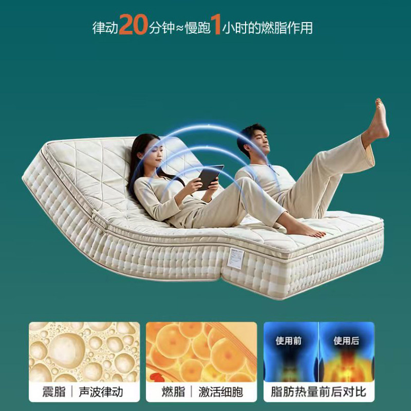 EMMES智能电动床双人燃脂瘦身震动按摩床懒人床垂直律动智能床垫,住宅家具,电动/智能床,淘宝优惠券,粉丝福利购,淘宝优惠卷