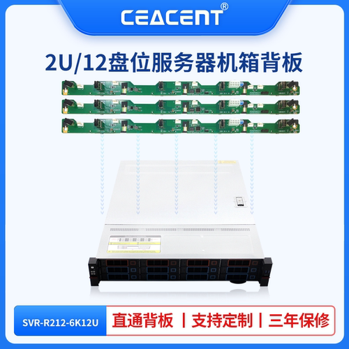 2U12盘含12*NVME U.2 4.0 12盘机箱机架式存储机箱12G 支持热拔插