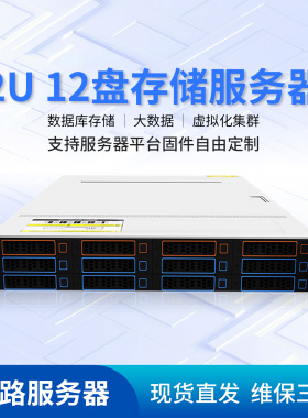 12盘双口4盘nvme U.2 8*SAS/SATA服务器机箱准系统800w电源