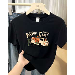 上衣服 今年流行初高中学生大童女生夏季 正肩短袖 T恤女夏2026新款