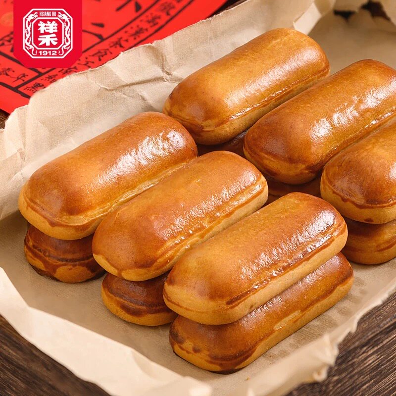 祥禾饽饽铺红豆沙栗子玛500g中式糕点/新中式糕点