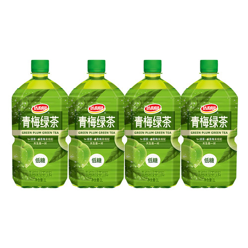 达利园低糖青梅绿茶1L*4瓶