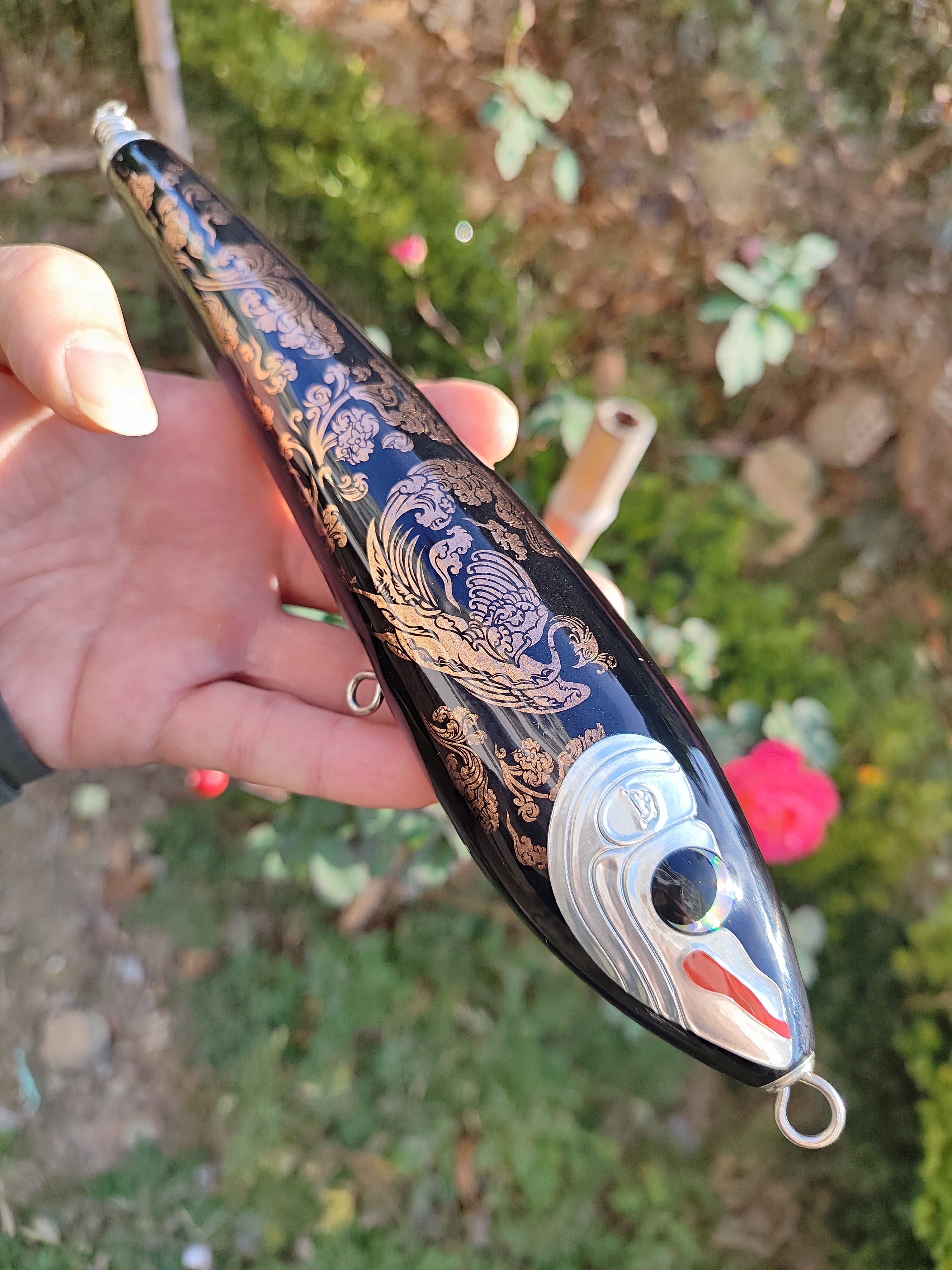 龙凤呈祥一对 海钓手工木质浮水铅笔拖钓船钓路亚假饵240MM 140克,户外/登山/野营/旅行用品,路亚饵,淘宝优惠券,粉丝福利购,淘宝优惠卷