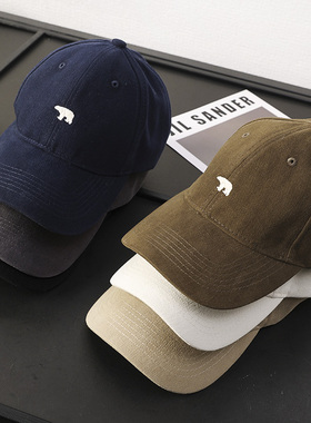 华子家 男女同款棒球帽2025新款宽帽檐显脸小刺绣遮阳鸭舌帽42156