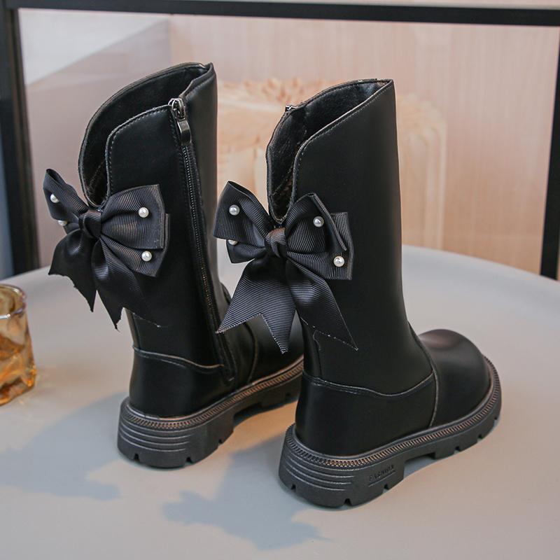 2025新款儿童马丁靴加绒公主风靴