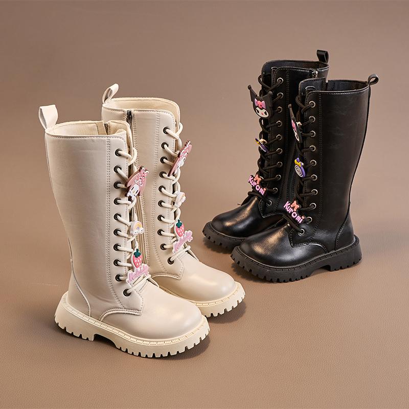 马丁靴新款走秀女孩卡通春秋单靴