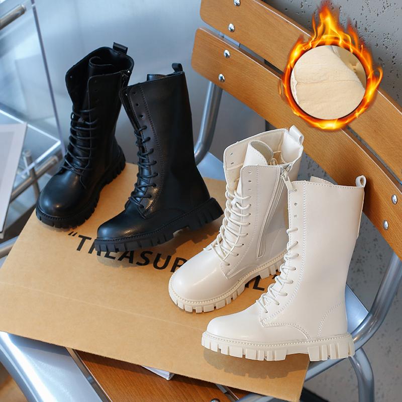 儿童高筒靴子公主洋气长靴马丁靴