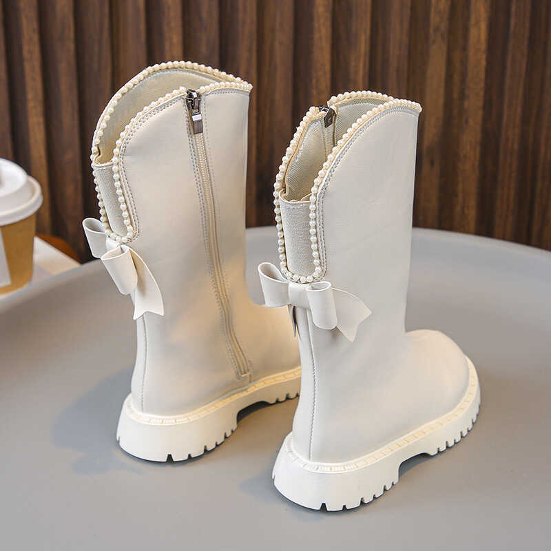 皮靴秋冬新款加绒儿童公主马丁靴