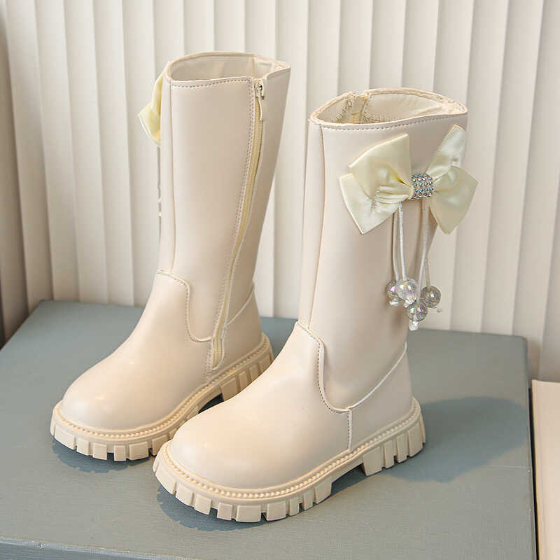 公主鞋时装长靴2025新款女童秋冬