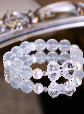 天然冰川蓝焰石手链情侣送礼掌柜原创设计定制款首饰 春分活动