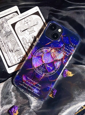 掌柜原创设计磁吸苹果15promax手机壳小众复古14保护套紫色保护壳