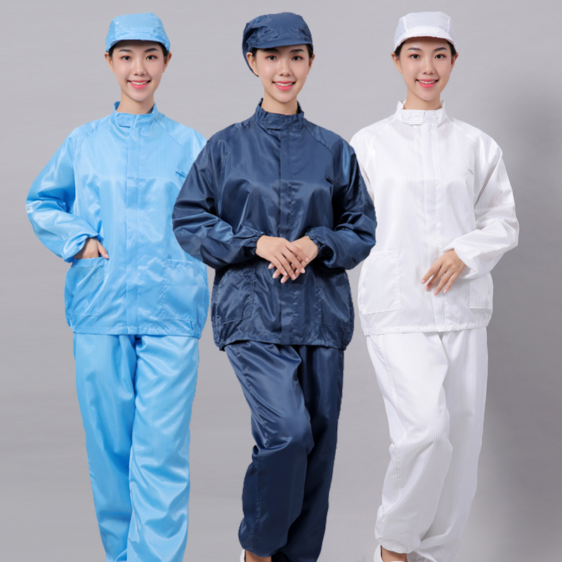 防静电戴帽无尘食品劳保工装制服