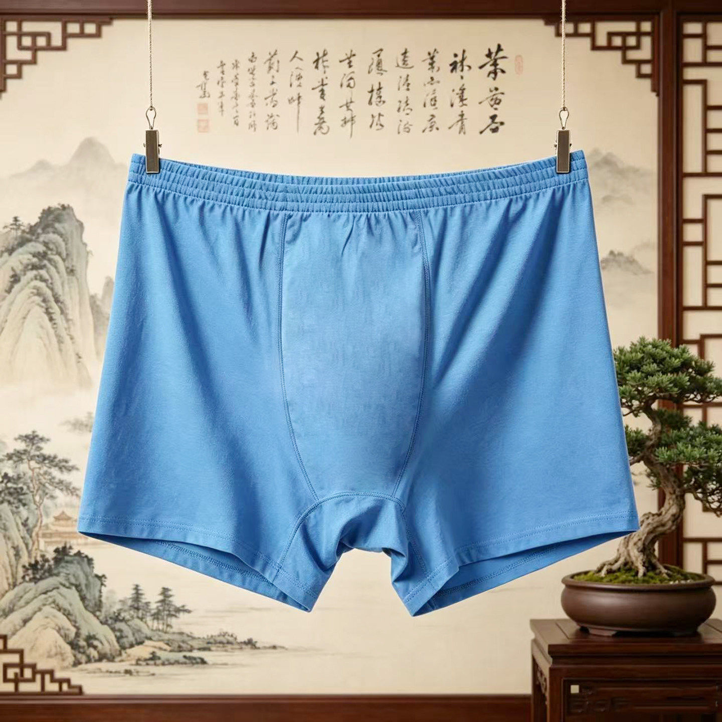 老年人大码高腰四角裤