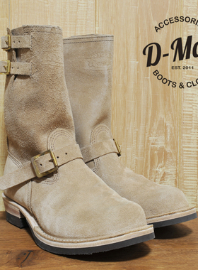 Wesco boots Boss麻布色翻毛皮老式铜滚扣 工装靴/鞋型 ◆D-Man◆