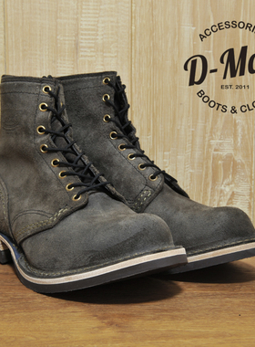 Wesco boots Jobmaster 灰色翻毛皮长脸 工装靴/鞋型 ◆D-Man◆