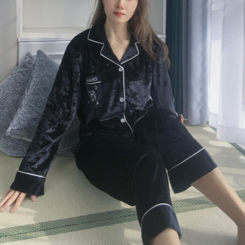 秋冬女金丝绒简约家居服