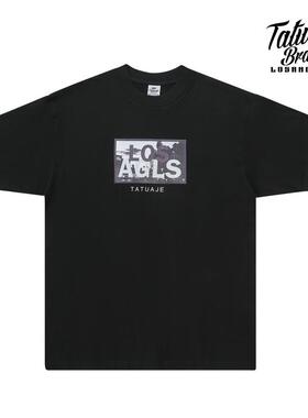 西海岸Tatuaje街舞LA小领口T恤Chicano奇卡诺HIPHOP短袖westcoast