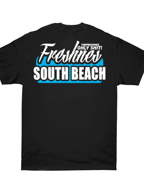 THE FRESHNES西海岸T恤南海岸south beach配色SWAG 短袖HIPHOP