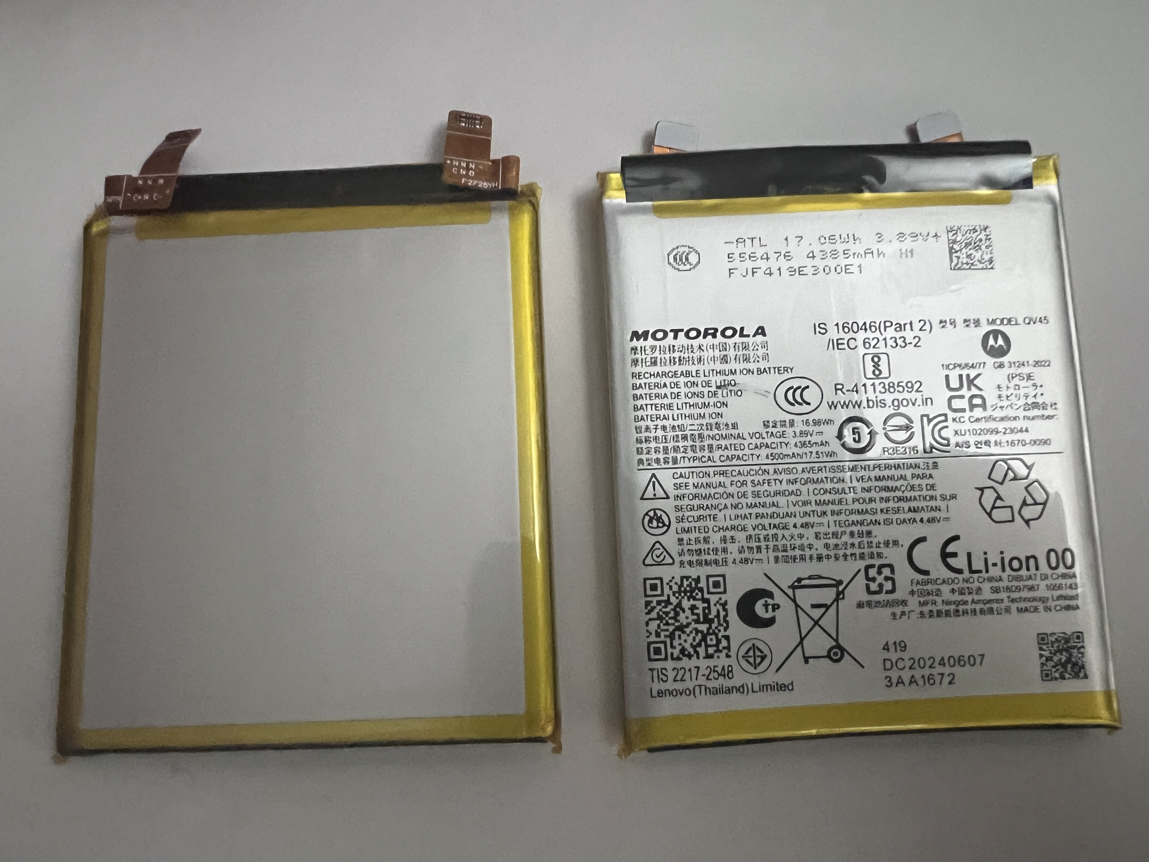 适用 摩托罗拉X50 Ultra QV45电池MOTO XT2401-2全新电池