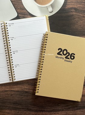 2026年日程本计划本planner行事历规划师月计划周计划记事本外贸