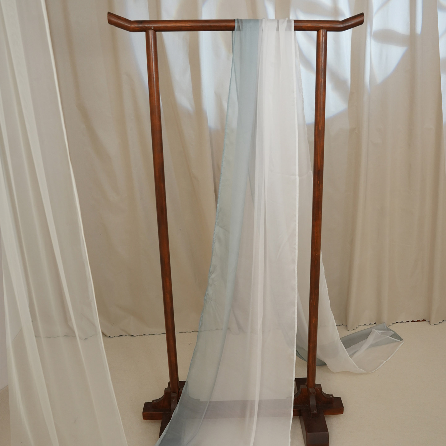【限量16条】【白绿渐变】汉服配饰超宽超长真丝桑蚕丝特惠披帛