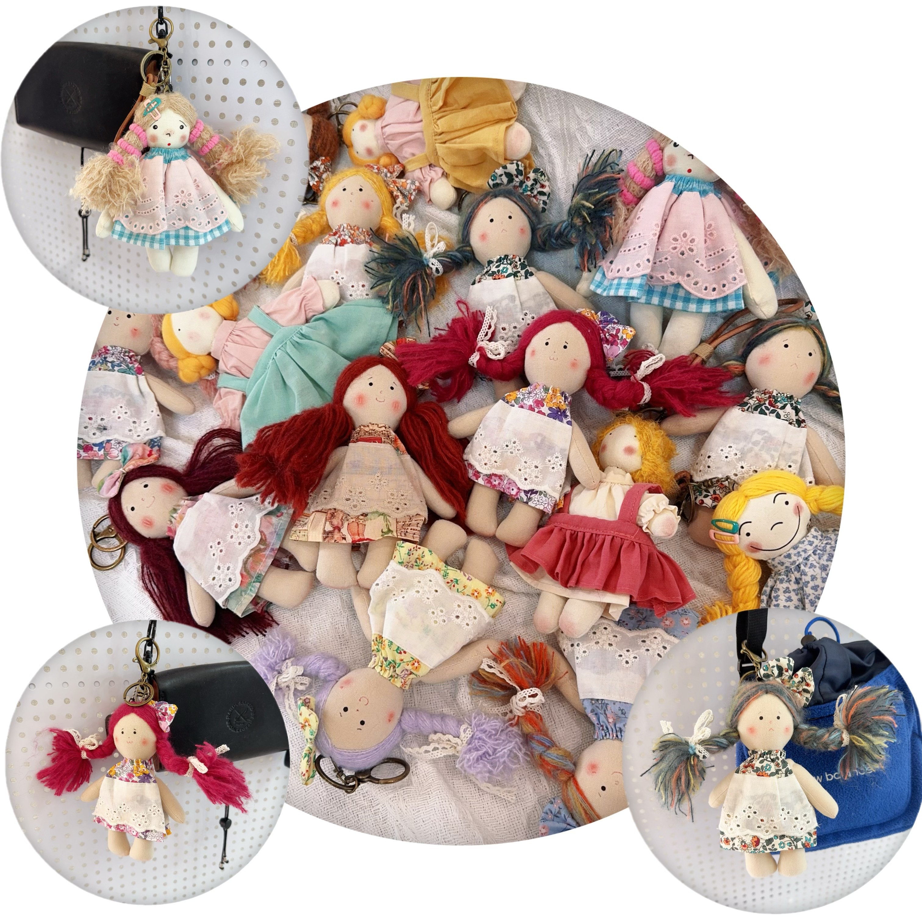 一角一花手工森系娃娃挂件布偶包包挂饰配饰,服饰配件/皮带/帽子/围巾,包挂件,淘宝优惠券,粉丝福利购,淘宝优惠卷