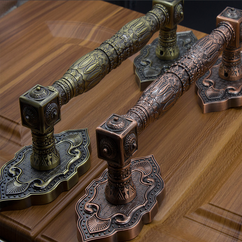 酒店别墅会所双开大门大拉把