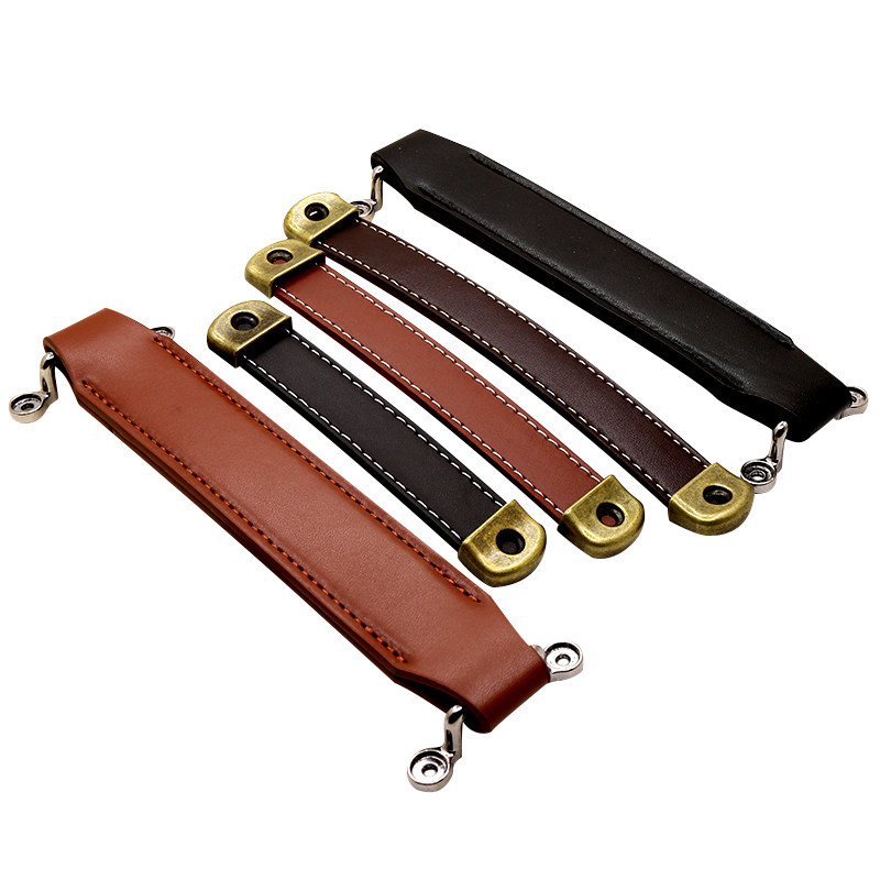 机箱音箱提手椅子凳子皮革提手抽屉柜门皮拉手把木箱酒盒礼盒提手