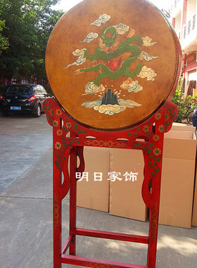 民族乐器堂鼓 架子鼓 庆典活动大红鼓 开业用大鼓 敲打乐器大堂鼓