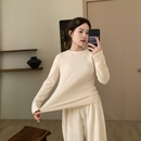 保暖贴身内搭长袖 此外 新款 女2025冬季 T恤 圆领羊绒柔软弹力打底衫