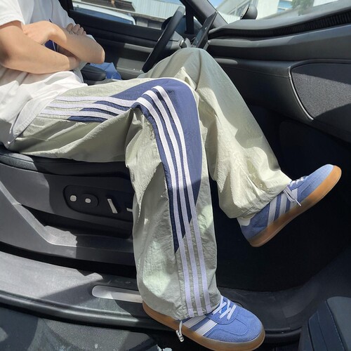 长裤休闲裤涤纶宽松型工装裤