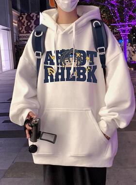 现货清仓NTBF卫衣春秋季新款美式重磅纯棉宽松外套保暖连帽套头衫