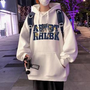 NTBF卫衣秋冬季新款美式重磅纯棉宽松外套加绒加厚保暖连帽套头衫