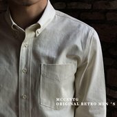 男长袖 正装 咔叽高级感西装 MCCEVTG复古重磅人字纹衬衫 打底白衬衫