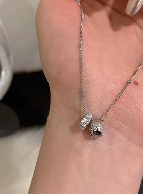 小蛮腰双环项链简约百搭