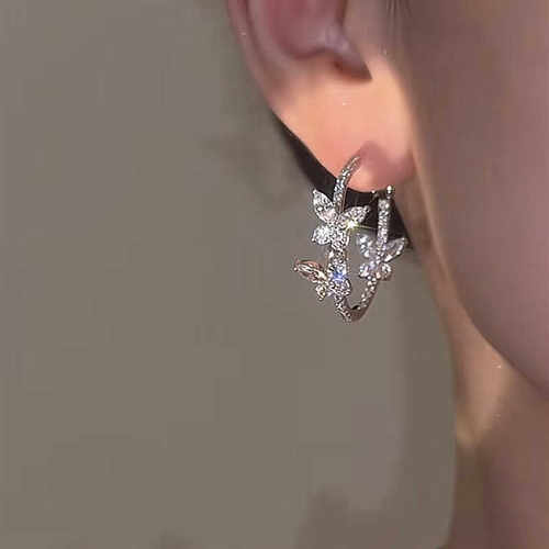爆款精致高级感耳饰镶嵌锆石时尚