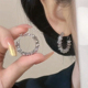 金色碎银子独特圈圈耳环女小众轻奢高级感耳钉2024新款 耳饰 爆款