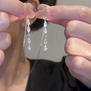 925银耳饰节节高设计时尚气质百搭银耳线简约轻奢灵动优雅超仙女