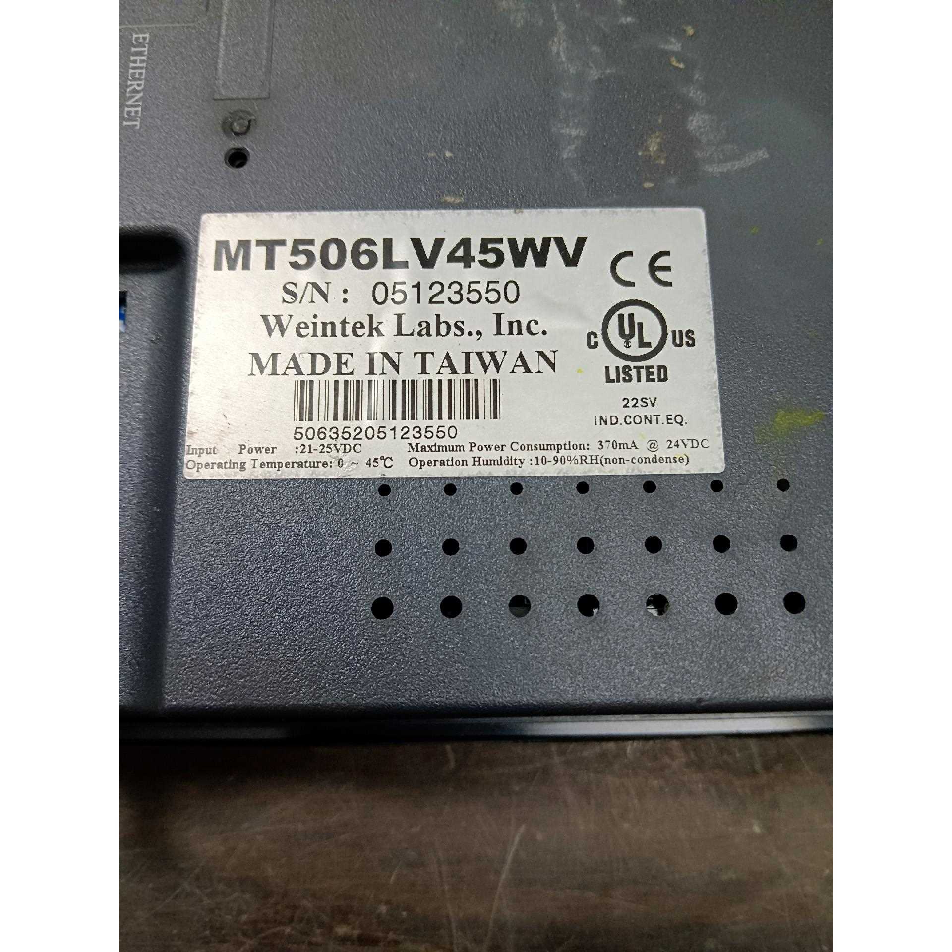 标价是空箱-威纶触摸屏MT506LV 45WV实物拍摄，功能正常，成色如