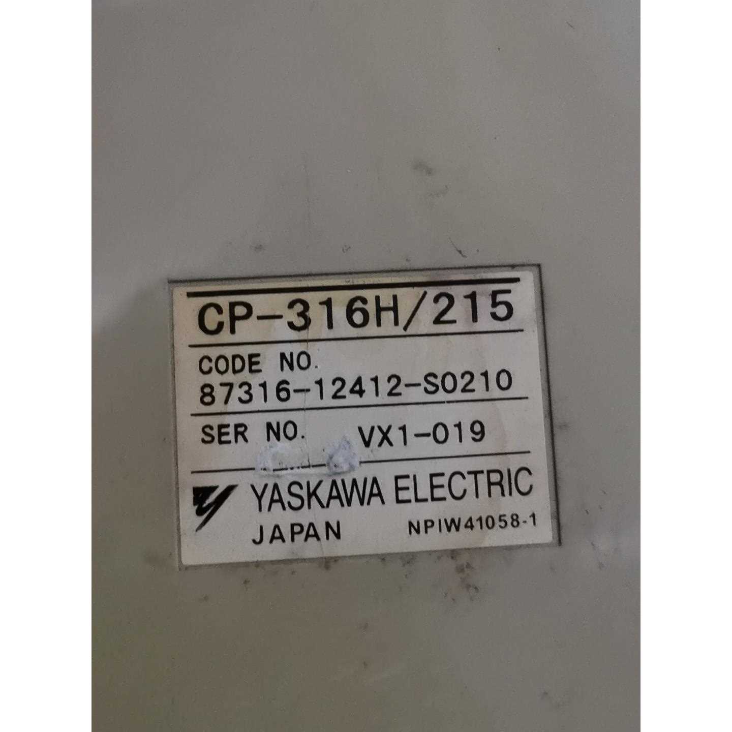 标价是空箱-安川PLC CP-316H/215拆机无维修现货。议价