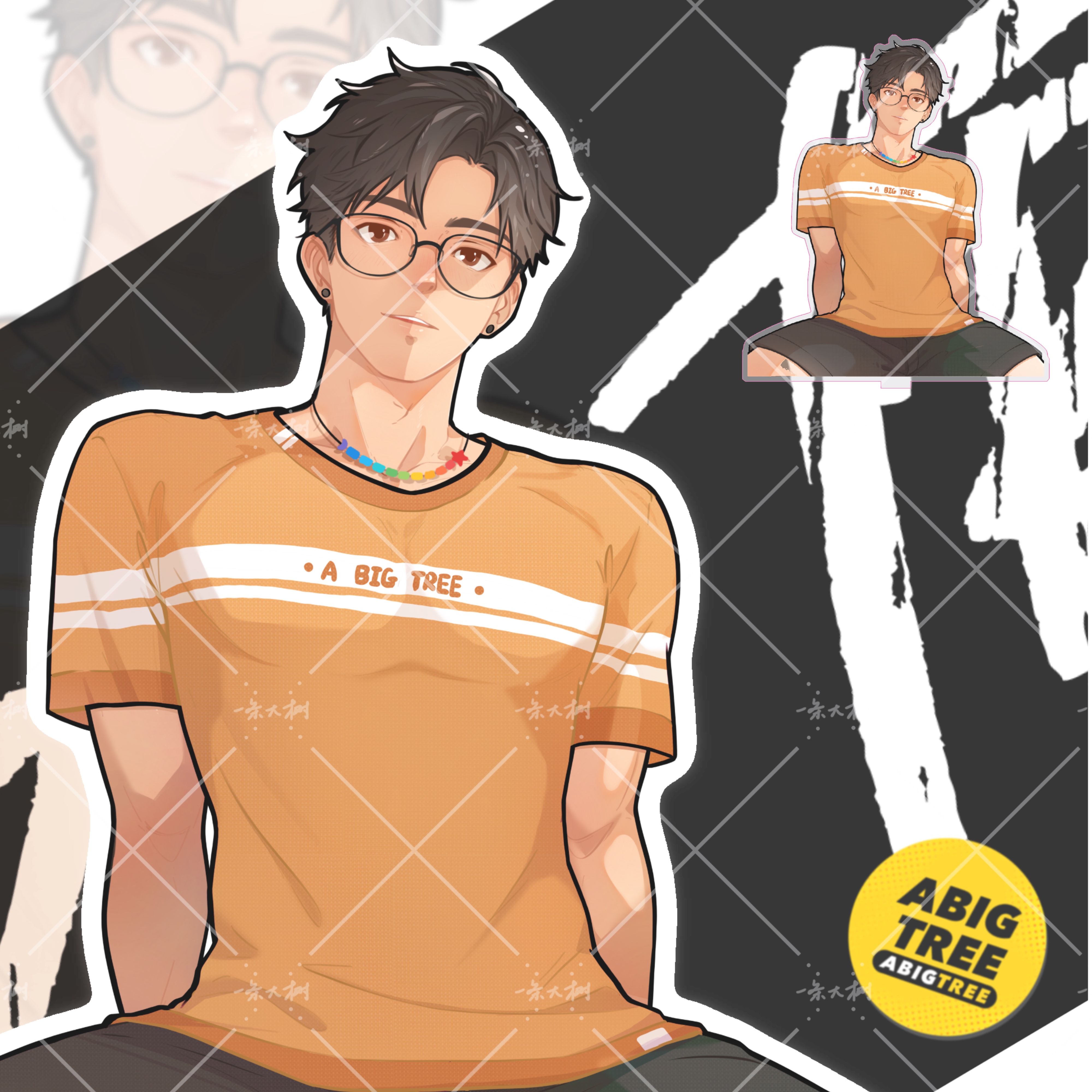 肌肉男联名周边动漫徽章