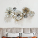 法式 轻奢铁艺壁饰客厅沙发电视背景墙面装 饰花创意卧室床头壁挂件