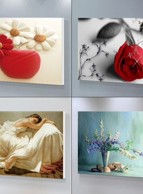 欧式壁画卧室床头装饰画客厅餐厅玄关挂画人物墙画宾馆酒店睡美人