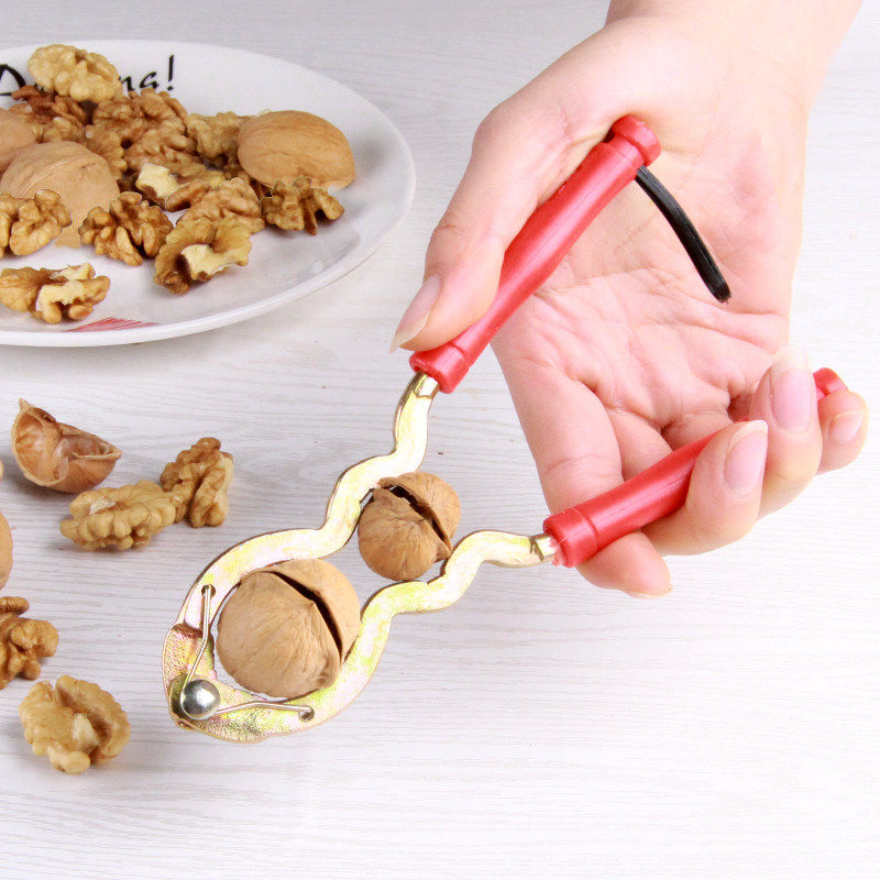 多功能剥开核桃工具 大小山核桃夹子 钳碎壳开壳坚果钳子加厚