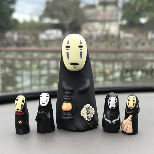 多款宫崎骏龙猫无脸男祈福神汽车车载中控台蛋糕装饰品微景观摆件
